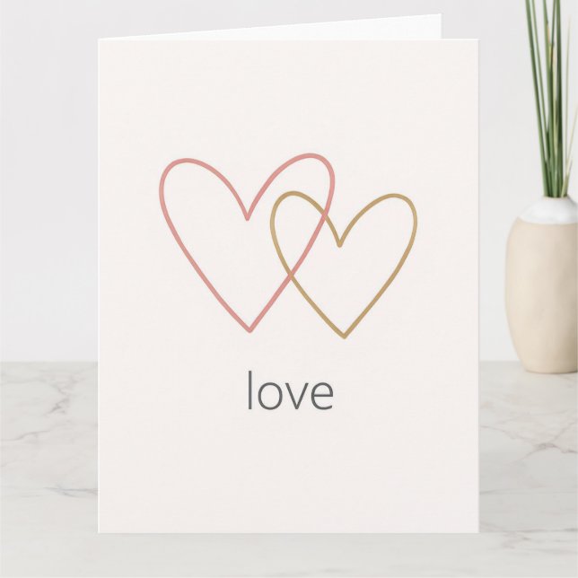 Minimalist Valentine’s Day Greeting Card (Front)