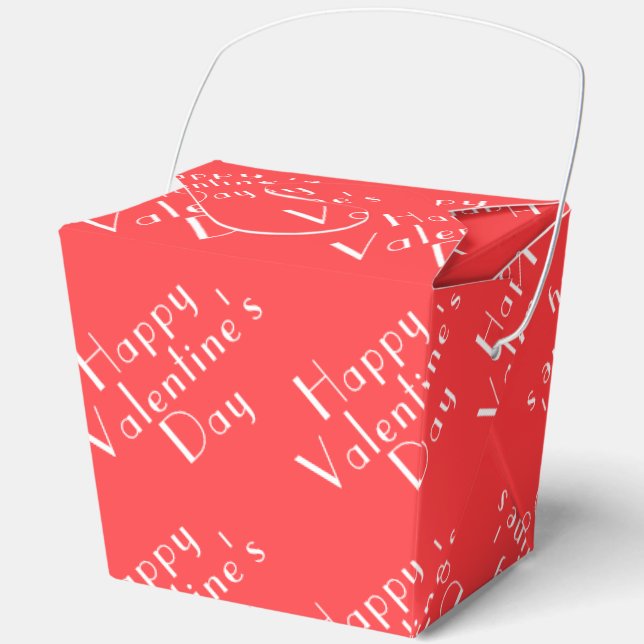 Minimalist Valentine’s Day Love Themed Take Out Favour Box (Front)