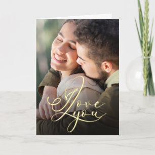 Minimalist Valentine’s Modern Photo Calligraphy Card