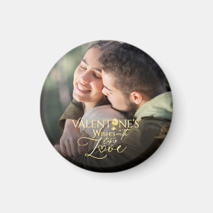 Minimalist Valentine’s Modern Photo Calligraphy Magnet