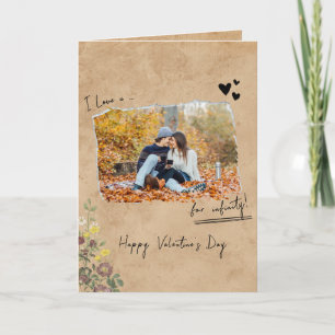 Minimalist Valentines Day Couple Love you 2 Photo  Card