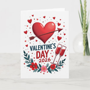 Minimalist Valentines Day Dots 2026 Card