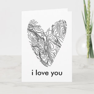 Minimalist Valentine's Day Heart Holiday Card