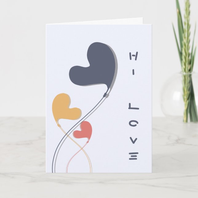 Minimalist Valentine's Day Holiday Card (Front)