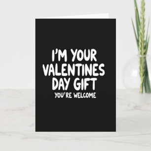 Minimalist Valentines Gift Humor Card