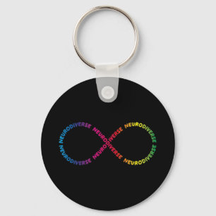 Minimalist version, a stylish atypical neurodivers key ring