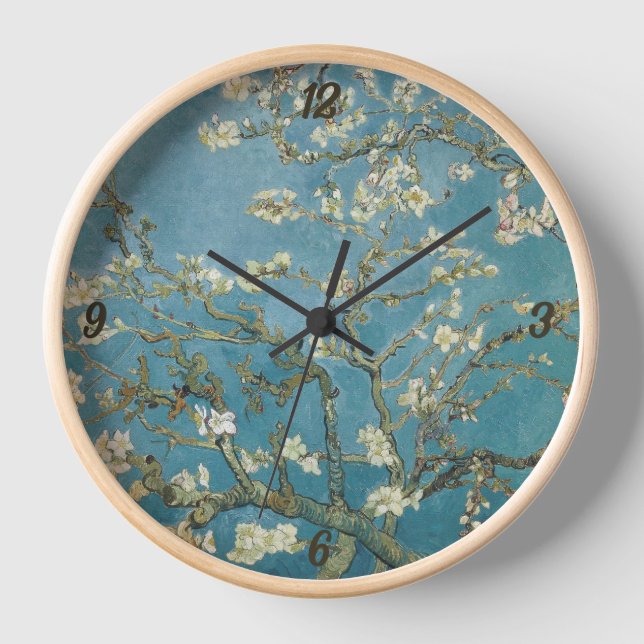 Minimalist Vincent van Gogh's Almond blossom Clock (Front)