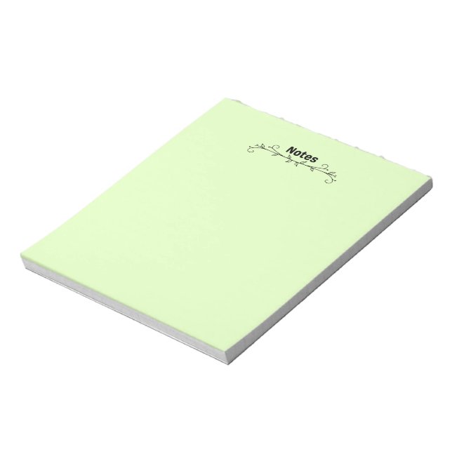 Minimalist Vine Aesthetic Notepad (Rotated)