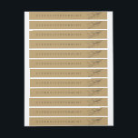 Minimalist Vintage Candle Tamer-Proof Seal Label<br><div class="desc">Minimalist design in black lettering and creamy/kraft paper colour for personalised tamper candle labels. Personalise this design for your candle business!</div>