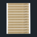 Minimalist Vintage Candle Tamer-Proof Seal Label<br><div class="desc">Minimalist design in black lettering and creamy/kraft paper colour for personalised tamper candle labels. Personalise this design for your candle business!</div>