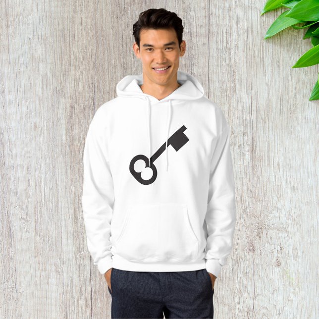 Minimalist Vintage Key Silhouette  Hoodie (Creator Uploaded)