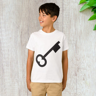 Minimalist Vintage Key Silhouette  T-Shirt