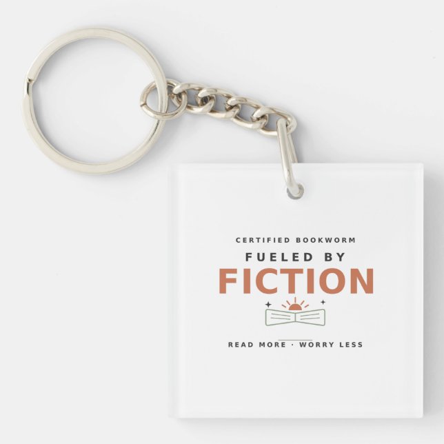 Minimalist Vintage Motivational Keychain (Front)