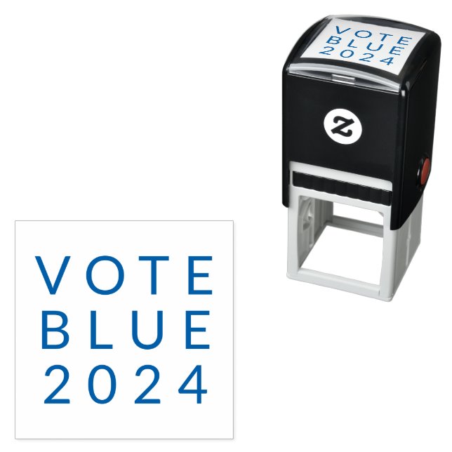 Minimalist Vote Blue Kamala Harris 2024 Self-inking Stamp (In Situ)