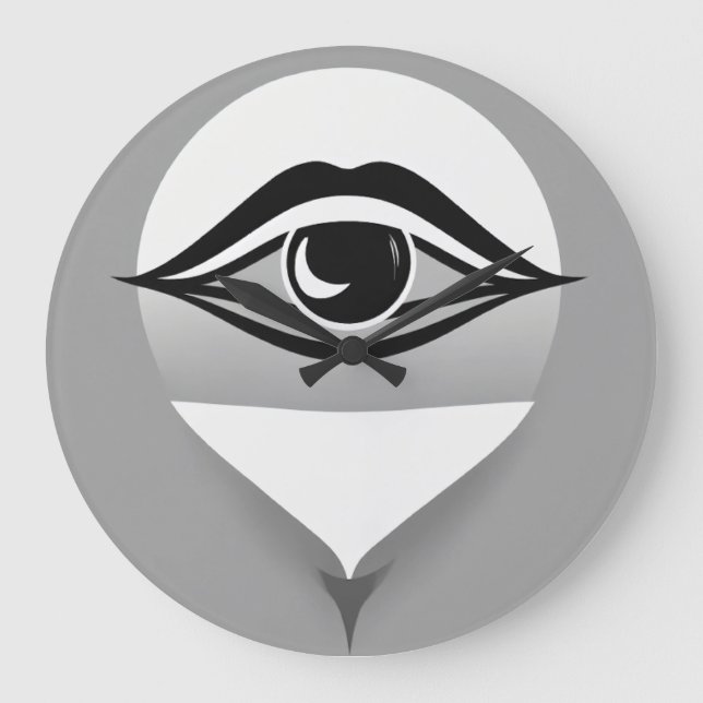 Minimalist Wall Clock - Silent Quartz Movement (Front)