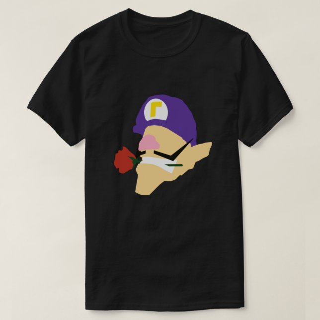 minimalist Waluigi T-Shirt (Design Front)