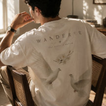 Minimalist Wanderer Aesthetic Dove Oversized