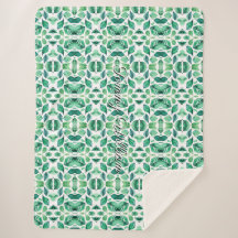 Minimalist Watercolor Green Leaves