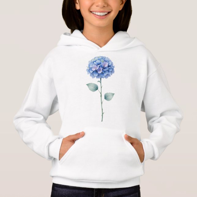 Minimalist Watercolor Hydrangea Floral Design (Front)
