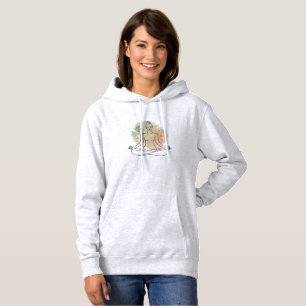 Minimalist Watercolor Meditation Design Hoodie