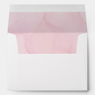 Minimalist watercolor pink  envelope