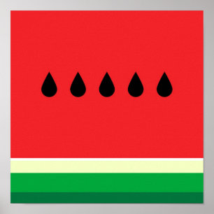 Minimalist Watermelon Poster