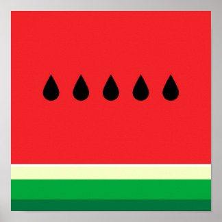 Minimalist Watermelon Poster