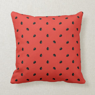 Minimalist Watermelon Seed Pattern Cushion