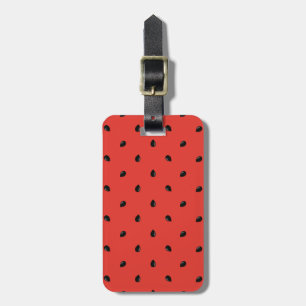 Minimalist Watermelon Seed Pattern Luggage Tag