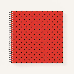 Minimalist Watermelon Seed Pattern Notebook