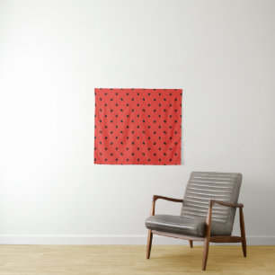Minimalist Watermelon Seed Pattern Tapestry