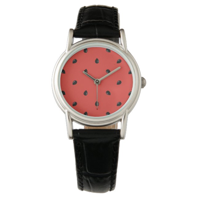 Minimalist Watermelon Seed Pattern Watch (Front)