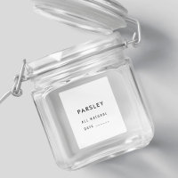 Minimalist Waterproof Kitchen Spice Jar Label