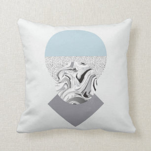 Minimalist Wave & Dots Design Cushion