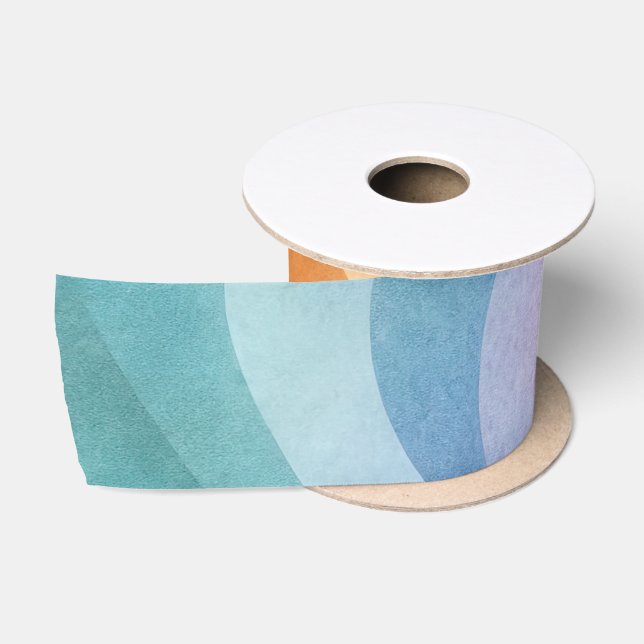 Minimalist Wave Satin Ribbon – Trendy 2026 Neutral (Spool)