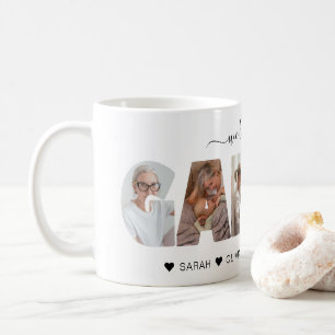 Minimalist We Love You Grammy Photo Collage Coffee Mug