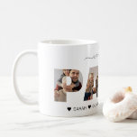 Minimalist We Love You PAPA Photo Collage Coffee Mug<br><div class="desc">Create a sweet gift for papa with this four photo collage. PAPA will serve as the frame of each photo.</div>