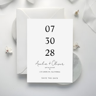 Minimalist Wedding Announcement Script Typography