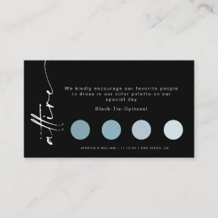 Minimalist Wedding Attire Dress Code Insert