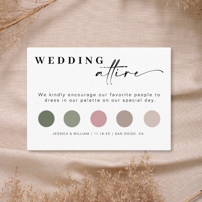 Minimalist Wedding Attire Dress Code Insert (Creator Uploaded)