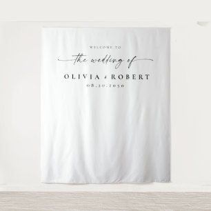 Minimalist Wedding Backdrops Tapestry