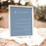 Minimalist Wedding Bar Menu, Blue Drink Menu Sign<br><div class="desc">This beautiful Drink Menu Sign features a beautifully modern minimalist elegance to display at your wedding or special event. Easily edit most wording to match your style. Text and background colours are fully editable —> click the "Customise Further" button to edit!</div>