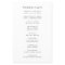 Minimalist Wedding | Calligraphy Order of Events
