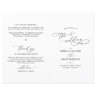 Minimalist Wedding Ceremony Program Bi-Fold