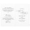 Minimalist Wedding Ceremony Program Bi-Fold