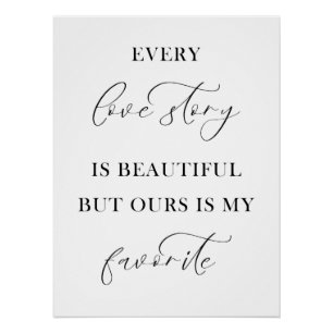 Minimalist Wedding – Chic & Simple Elegant Poster