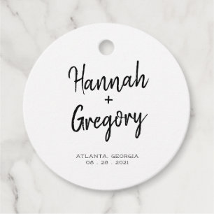 Minimalist Wedding Favour Tag, WEDDING TAG