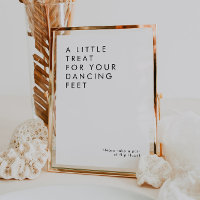 Minimalist Wedding Flip Flops Sign