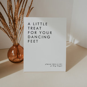 Minimalist Wedding Flip Flops Sign 