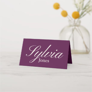 Minimalist Wedding folded table escort card
